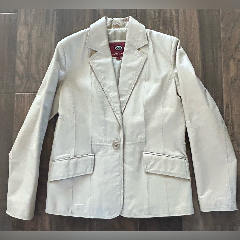 Leather Marc Mattis Blazer Sz S